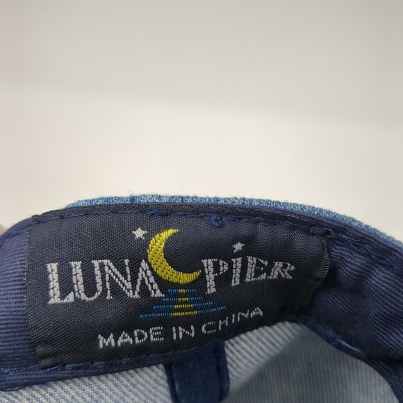 Sangstat The Transplant Company Slideback Hat Blue OS Adjustable Denim Luna Pier - Picture 8 of 8